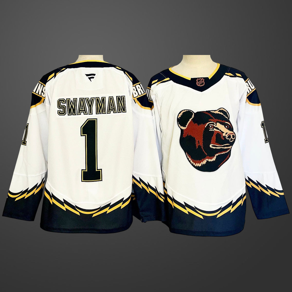 #1 Jeremy Swayman Boston Bruins Jersey