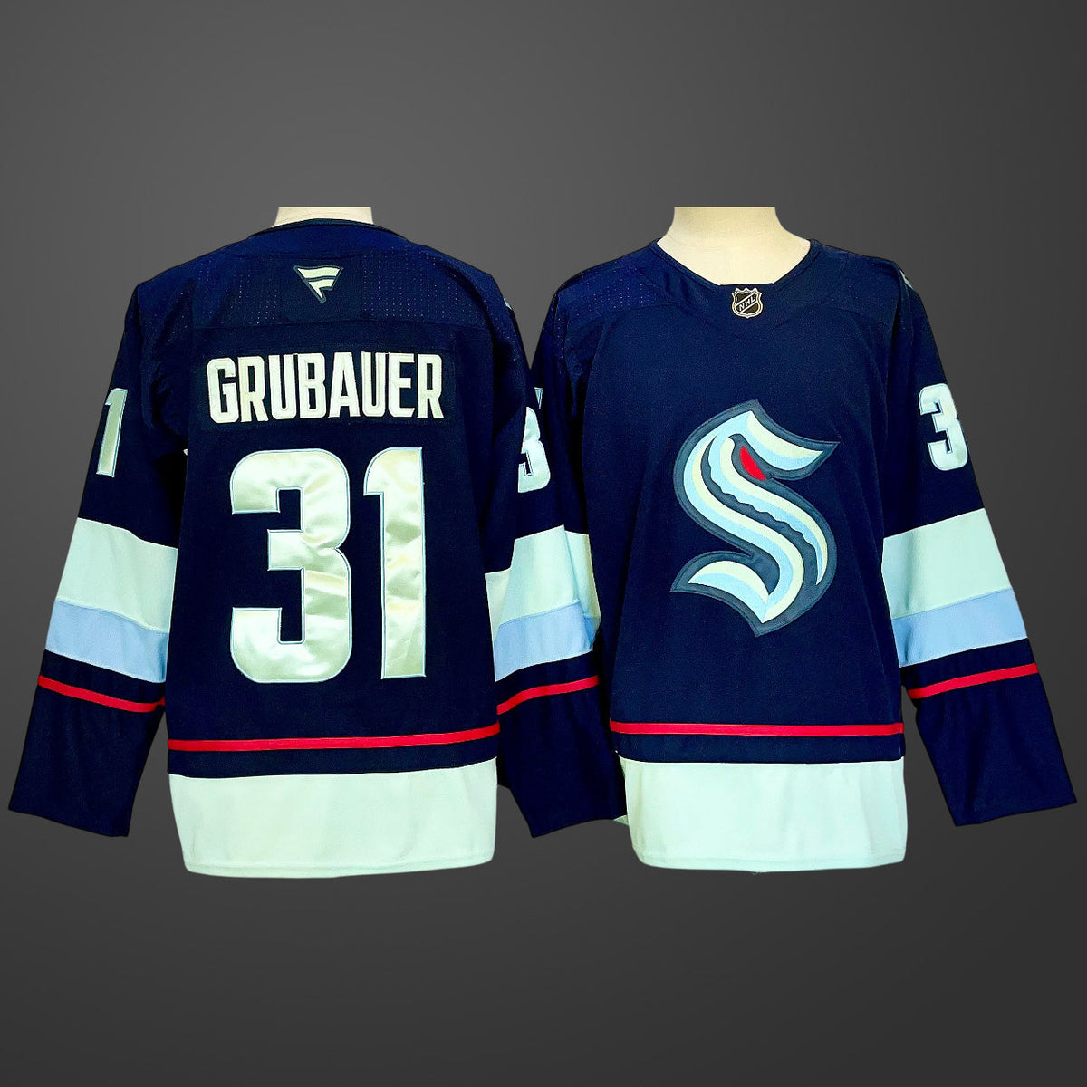 #31 Philipp Grubauer Seattle Kraken Jersey