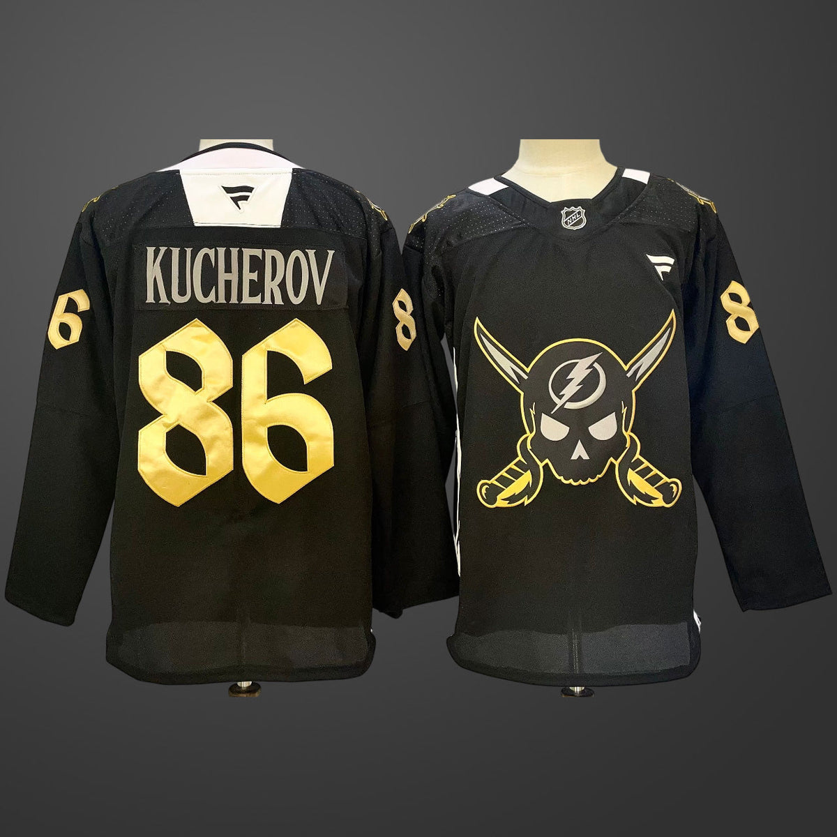 Tampa Bay Lightning #86 Nikita Kucherov Black Jersey