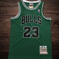 Men’s Chicago Bulls 1997-98 #23 Jordan Green Jersey