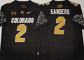 COLORADO BUFFALOES Black #2 SANDERS Stitched Jersey
