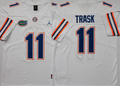 Florida Gators White #11 TRASK Stitched Jersey