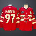 Men’s 4 Nations NHL Hockey #97 Connor McDavid  Jersey Red