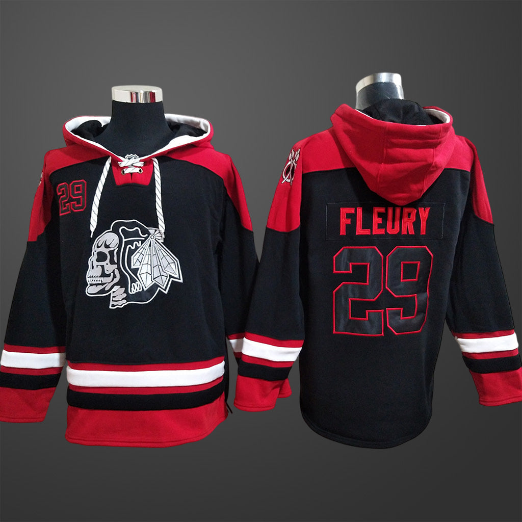 Men’s Chicago Blackhawks Marc Andre Fleury #29 Stitched Hoodie
