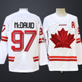 Men’s Hockey Canada #97 Connor McDavid White 2026 Olympic Stitched Jersey “A” Patches