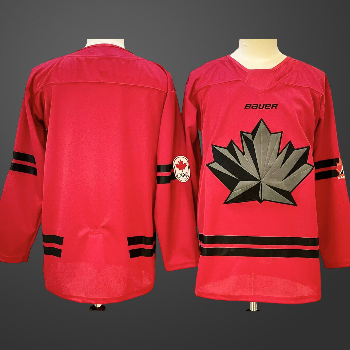 Men’s Hockey Canada Team Blank Red 2026 Olympic Stitched Jersey