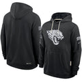 Men’s Jacksonville Jaguars Nike Black 2026 Salute to Service Sideline Dri-FIT Pullover Hoodie