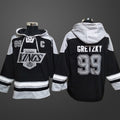Men’s Los Angeles Kings #99 Wayne Gretzky Black Stitched Hoodie