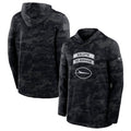Men’s New York Jets Black 2026 Salute to Service Sideline Lightweight Dri-FIT Long Sleeve Top Hoodie
