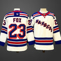 Men’s New York Rangers #23 Adam Fox White 2024-25 Away Stitched Hockey Jersey