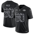 Men’s San Francisco 49ers #80 Jerry Rice 2026 Salute to Service Black Limited Stitched Jersey