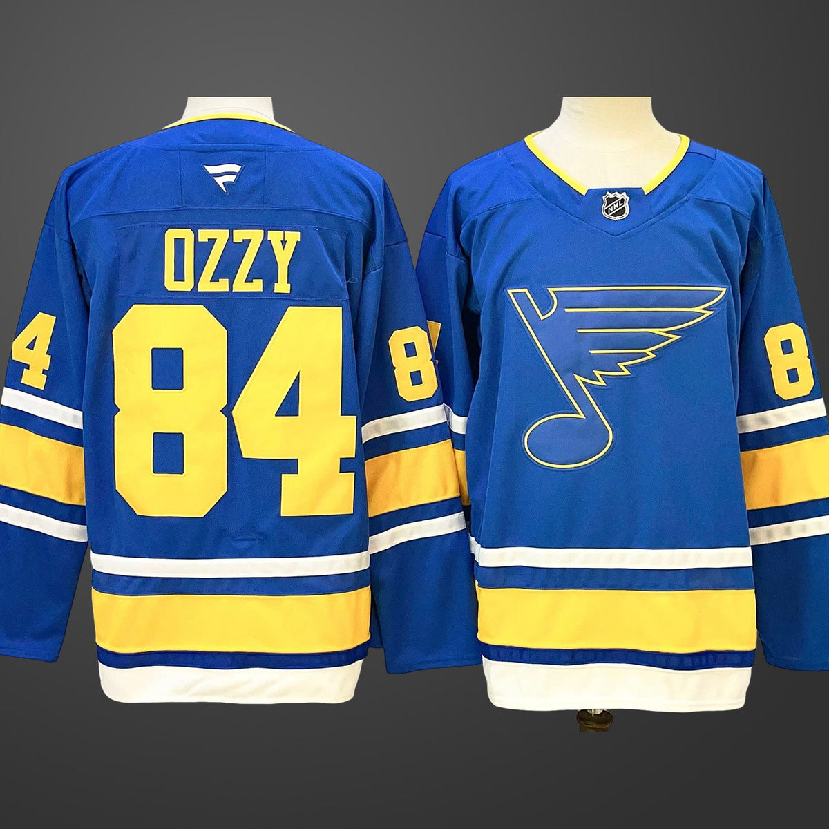 Men’s St. Louis Blues #84  Blue OZZY 2025 Stitched Hockey Jersey