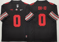 Ohio State Buckeyes Black #0 OH-IO Stitched Jersey