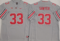 Ohio State Buckeyes GRAY #33 SAWYER Stitched Jersey