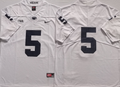 Penn State Nittany Lions White #5 Stitched Jersey