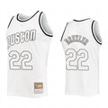 Men Houston Rockets #22 Clyde Drexler WhiteOut Mitchell & Ness Hardwood Classics Jersey