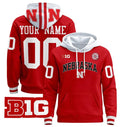 Unisex Custom Nebraska Cornhuskers Football Hoodie All Stitched