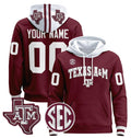 unisex custom texas A&M aggies hoodie all stitched
