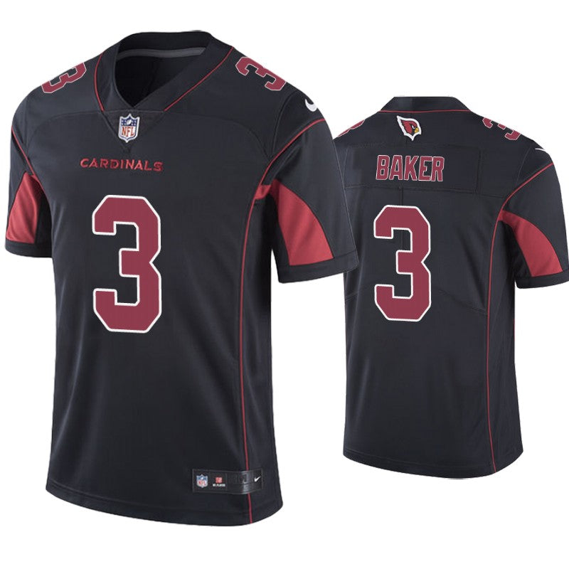Men’s Arizona Cardinals #3 Budda Baker Nike Black 2nd Alternate Color Rush Legend Jersey