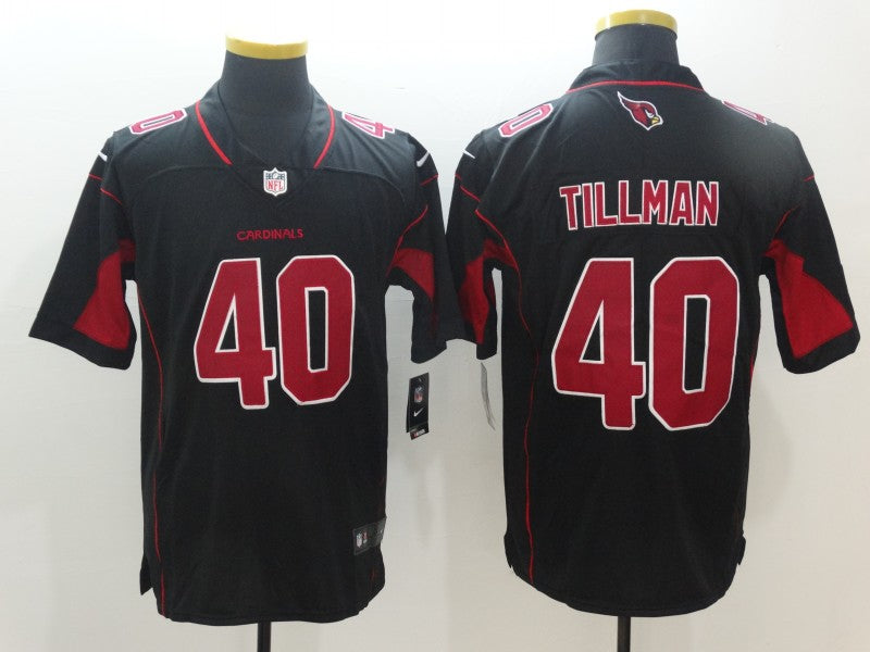 Men’s Arizona Cardinals Retired Player #40 Pat Tillman Nike Black 2nd Alternate Color Rush Legend Jersey