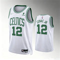 Mens Boston Celtics #12 Chris Cenac Jr.  White Association Edition Swingman Jersey