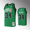 Men’s Boston Celtics #34 Paul Pierce Kelly Green 2007-08 Hardwood Classics Alternate Jersey