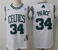 Men’s Boston Celtics #34 Paul Pierce White Hardwood Classics Soul Swingman Stitched NBA Throwback Jersey