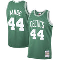 Men’s Boston Celtics #44 Danny Ainge Mitchell & Ness 1985-86 Hardwood Classics Jersey Kelly Green