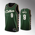 Mens Boston Celtics #9 Derrick White Green 2022-23 City Edition Swingman Jersey