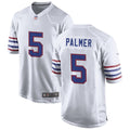 Mens Buffalo Bills #5 Josh Palmer Nike White Alternate Retro Vapor Limited Jersey