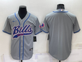 Men’s Buffalo Bills Gray Blank Jersey
