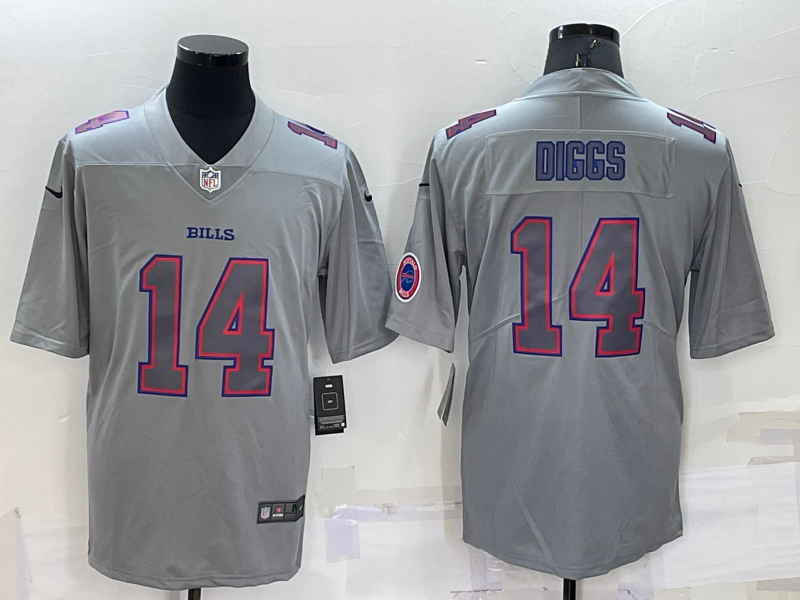 Men’s Buffalo Bills Stefon Diggs #14 Gray Atmosphere Jersey