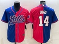 Men’s Buffalo Bills Stefon Diggs #14 Royal/Red Jersey Joint Edition