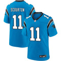 Mens Carolina Panthers #11 Nic Scourton Nike Blue Alternate Vapor F.U.S.E. Limited Jersey