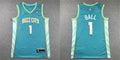 Men’s Charlotte Hornets #1 LaMelo Ball 2023-24 BUZZ City Edition Swingman Jersey Teal