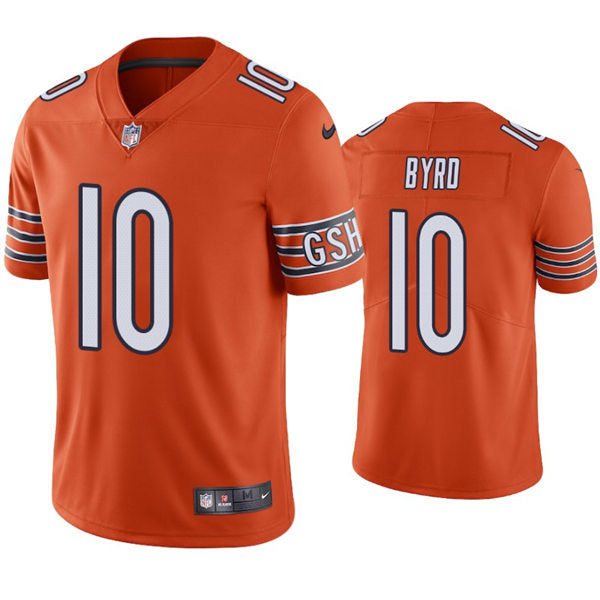Mens Chicago Bears #10 Damiere Byrd Nike Orange Alternate Untouchable Limited Jersey