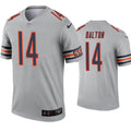 Mens Chicago Bears #14 Andy Dalton Nike Silver Inverted Legend Jersey