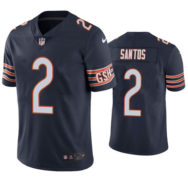 Mens Chicago Bears #2 Cairo Santos Nike Navy Vapor Untouchable Limited Jersey