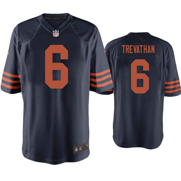 Mens Chicago Bears #6 Danny Trevathan Nike Navy Orange Vapor Untouchable Limited Jersey