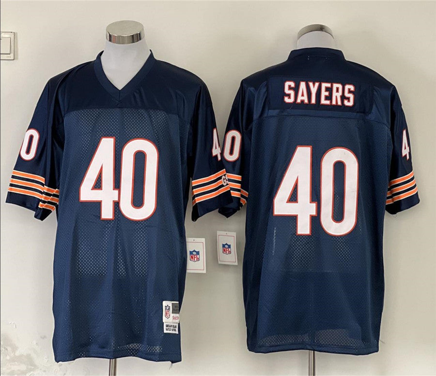 Men’s Chicago Bears Gale Sayers Mitchell & Ness Navy Legacy Jersey