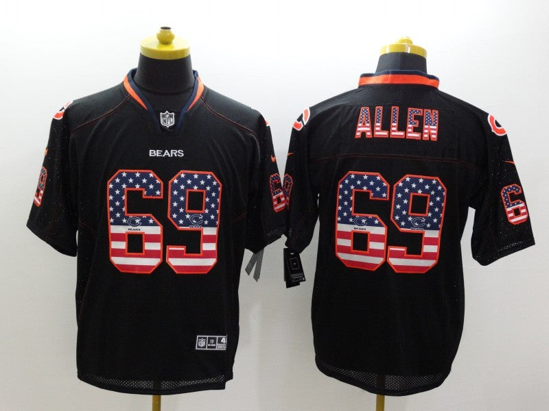 Men’s Chicago Bears Jared Allen #69 Black Jersey