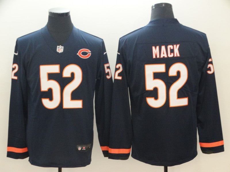 Men’s Chicago Bears Khalil Mack #52 Navy Jersey