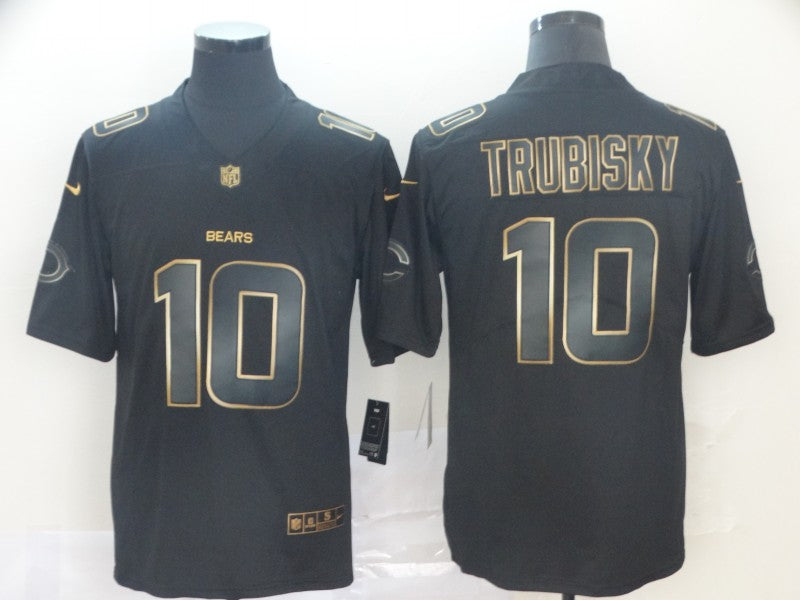 Men’s Chicago Bears Mitch Trubisky #10 Black Jersey