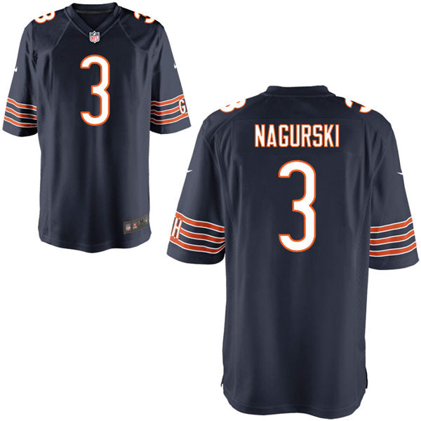 Mens Chicago Bears Retired Player #3 Bronko Nagurski Nike Navy Vapor Untouchable Limited Jersey