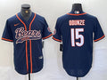 Men’s Chicago Bears Rome Odunze #15 Navy Jersey
