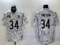 Men’s Chicago Bears Walter Payton #34 Arctic Camo 2024 Salute to Service Retired Limited Jersey
