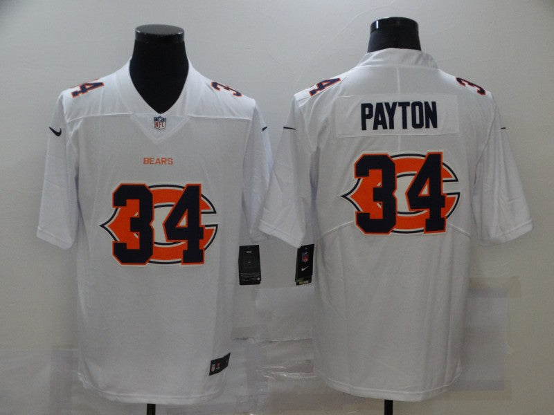 Men’s Chicago Bears Walter Payton #34 White Team Jersey