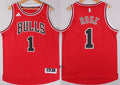 Men’s Chicago Bulls #1 Derrick Rose Revolution 30 Swingman 2015 New Red Jersey