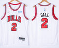 Mens Chicago Bulls #2 Lonzo Ball Nike White Association Edition Jersey