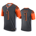 Men’s Cincinnati Bengals #1 Ja’Marr Chase  Nike Anthracite Inverted Legend Jersey